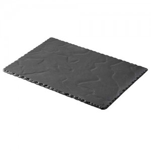Assiette rectangulaire rectangular plate Basalt Revol