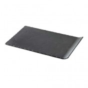assiette rectangulaire avec anse rectangular platter 642669 Basalt